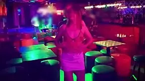 My cuckold husband films me jerking off a stranger in the bar