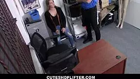 Blonde Teen Shoplifter Sucks Cock For Job