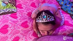 Stepsister Mia Kay's Sloppy Deepthroat And Ball Licking Makes Her The Blowjob Queen