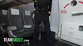 Hot Pearl and Ray Adler star in Teamskeet Labs’ perv pilot 3 with steamy action