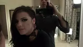 Gothic teen's tight pussy play