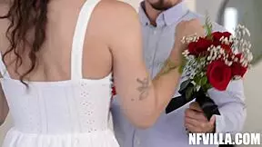 Liz Jordan, Maya Woulfe, Robby Echo in Hardcore Threesome on Valentine's Day.