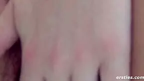 Hot brunette Julia gets steamy while masturbating in bath