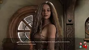 In Desert Stalker episode 48, the petite blonde babe explores in lingerie.