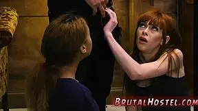 Teen Babe Alexa Punished in Garage with Extreme BDSM Threesome Action. How Far Will She Go?