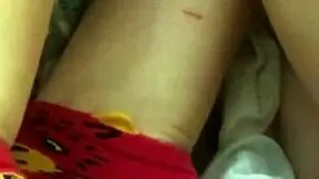 Young girl's intense anal toy workout