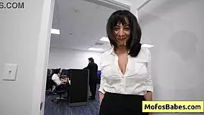 Big Tit Milf Fucked Hard At Work, Enjoys Nasty Facial In Break Room - Sasha Pearl, Parker Ambrose