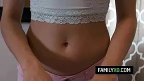 Horny and innocent looking Eliza Ibarra wants to suck and fuck her stepdad’s long dick
