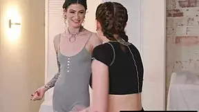 All girl massage - tattooed 18yo babes eat and finger each other hard