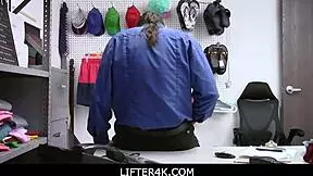 Perverted Wet Blonde Madison Haze Pays Her Felony With Sex!