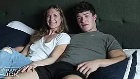 Big cock Italian jock bangs blonde freshmen slut hard on pickup!