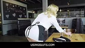 usingsluts - freeuse waitress is anytime sex for her favorite customers - kenzie anne leda lotharia