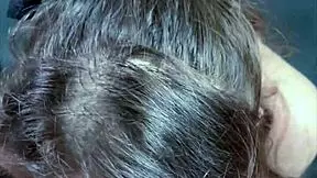 POV огромная кумулятивная мордашка для готической девчонки, черная помада глубокий минет, лежа на животе