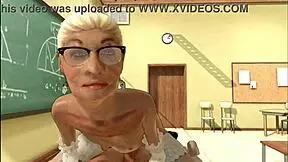 Starý chlap vyzývá mladou 20letou studentku v divoké akci