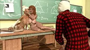 Old Meat Challenges Young 20 YO Student in Wild Action