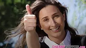 Does Busty Teen 18+ Babe Gobble Dick?