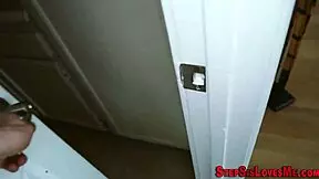 Watch this teen amateur sucking cock in POV, with handjob too.