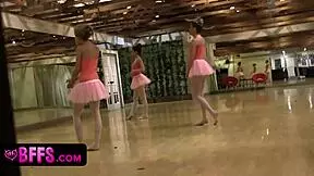 Hey ballerinas, why not lick those sweet pussies all day?