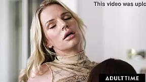 Adult time - milf rachael cavalli succumbs to teen babysitter reese robins seduction with muff diving