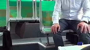 Brunette Teen Boobs Bounced Hard in Public Bus Fuck