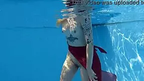 swimming pool steamy vibes with mimi cica all dressed up hot.