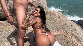 hot latina teens fuck on nudist beach with watchers