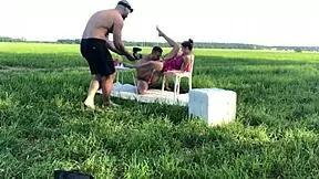 Backstage turns wild with hardcore fucking between a Russian blonde teen and her partner.