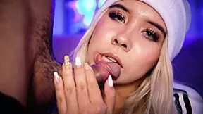 Deepthroat action with a hottie