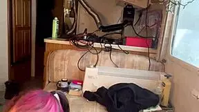 beautiful woman worships big hard cock with tongue 😍