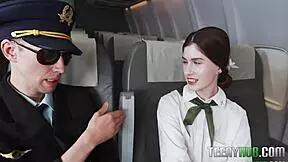 Perv Pilot Pounds Hot Pearl Ray Adler's Petite Ass Hard