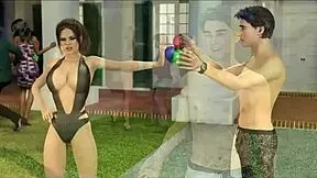 Amateur Teen With Big Ass And Tits Takes Big Cock Anal At Pool Party