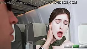 Perv Pilot Pounds Hot Pearl Ray Adler's Petite Ass Hard