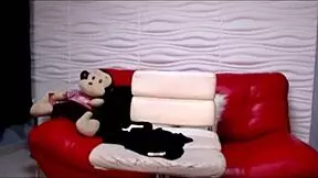 Hot mixed girl enjoys webcam masturbation with toys