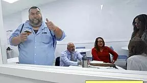 Natural Busty Brunette Milf Sasha Pearl Gets Fucked by Parker Ambrose's Thick Huge Dick at Work