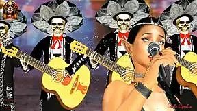 Latina brunette teen cries with tight pussy