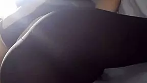 Latina girl gives blowjobs and shows off her nice ass in leggings.