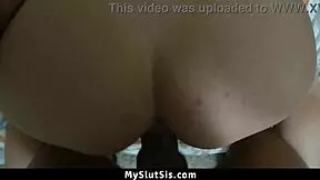 Stepsis does anything for money, blowjob and doggystyle