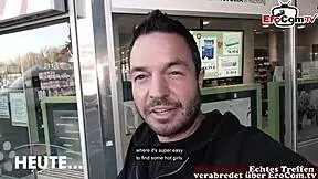 german teen student does real user date casting with strange man in interview 😏