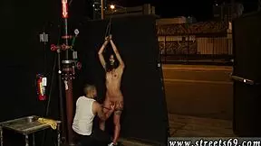 Outdoor bondage fuck with petite tattooed teen Gina Valentina, dominated hard in extreme hardcore sex