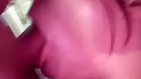 Petite brunette eats ass and gets face fucked