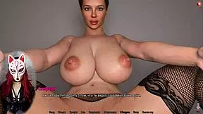 perfect housewife plays a sneaky game with old grandfather