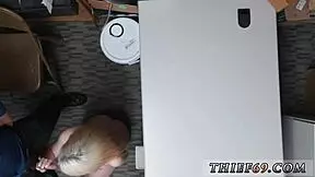 cop rips clothes off petite blonde thief during search