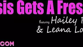 Watch Hailey Rose and Leana Lovings get filled by Max in this POV scene?