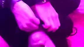 Teen in crossdressing sucks monster black cock deepthroat upside down on floor