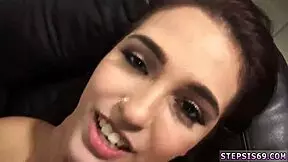 Yo, this teen amateur's big ass takes on black cock!