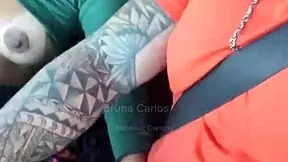 the brazilian blonde gets fucked in the car and receives cum in her mouth