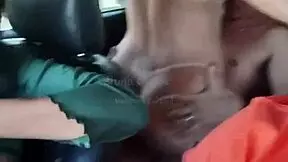 Young teen blowjob and oral sex by a pretty young blond girl in car