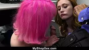 mall guard has naughty plans for shoplifters