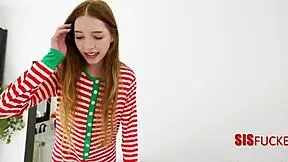 Yo, my long-lost elf stepsis Myra Moans is back for some Christmas fun with her petite body!