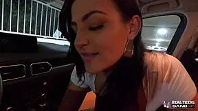 this real teen with big bubble butt and piercing shoots her first porn video, getting interviewed before cowgirl and doggystyle fucking